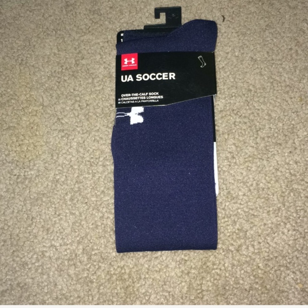 Navy blue soccer socks